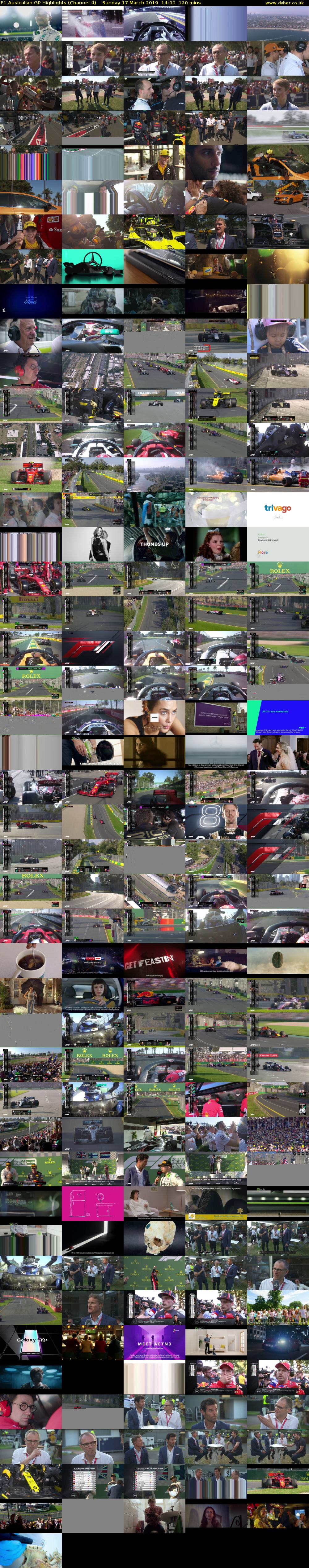 F1 Australian GP Highlights (Channel 4) Sunday 17 March 2019 14:00 - 16:00