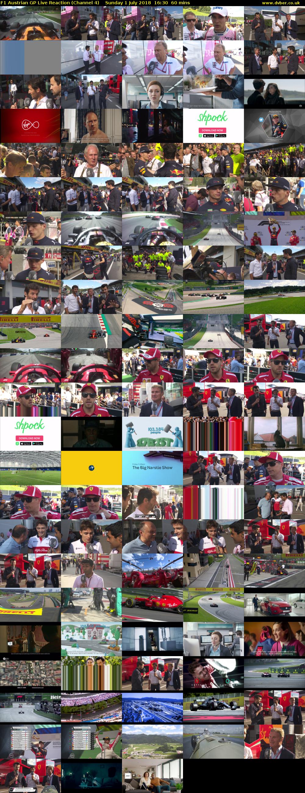F1 Austrian GP Live Reaction (Channel 4) Sunday 1 July 2018 16:30 - 17:30