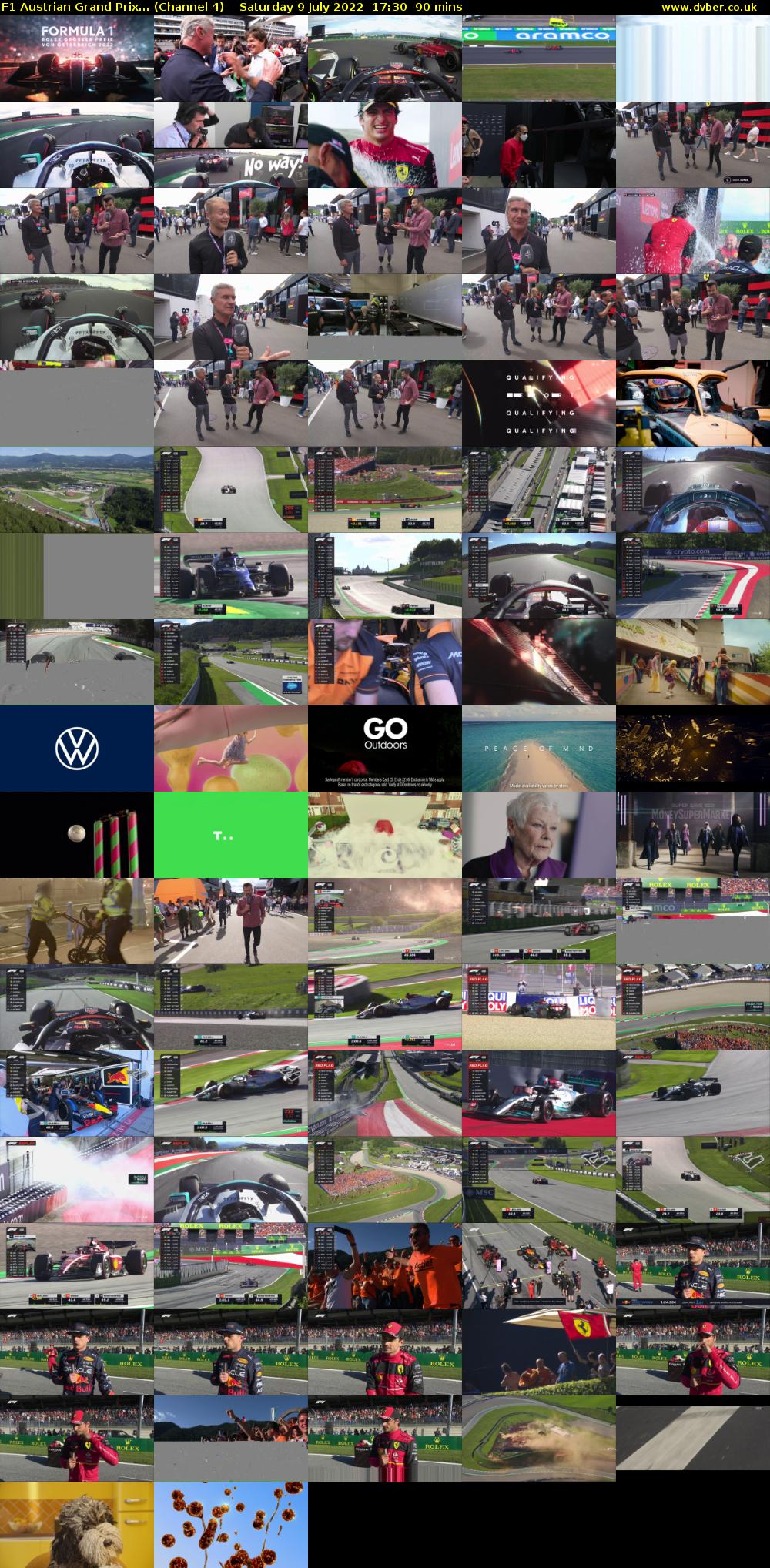F1 Austrian Grand Prix... (Channel 4) Saturday 9 July 2022 17:30 - 19:00
