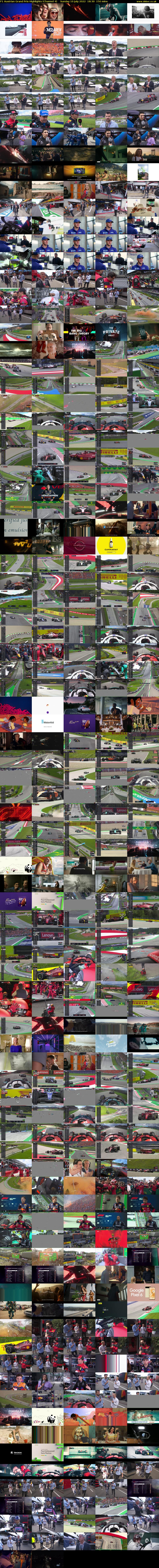 F1 Austrian Grand Prix Highlights (Channel 4) Sunday 10 July 2022 18:30 - 21:00
