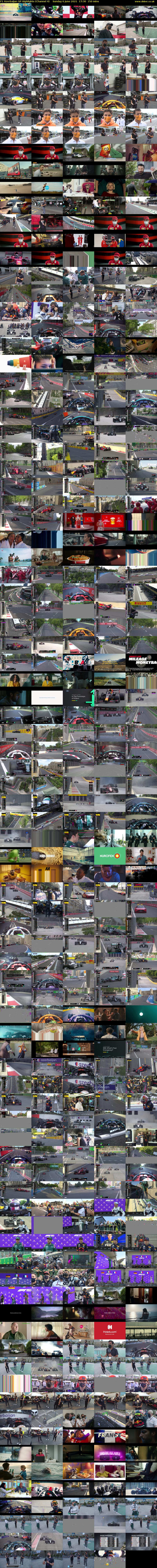 F1 Azerbaijan GP Highlights (Channel 4) Sunday 6 June 2021 17:30 - 20:00