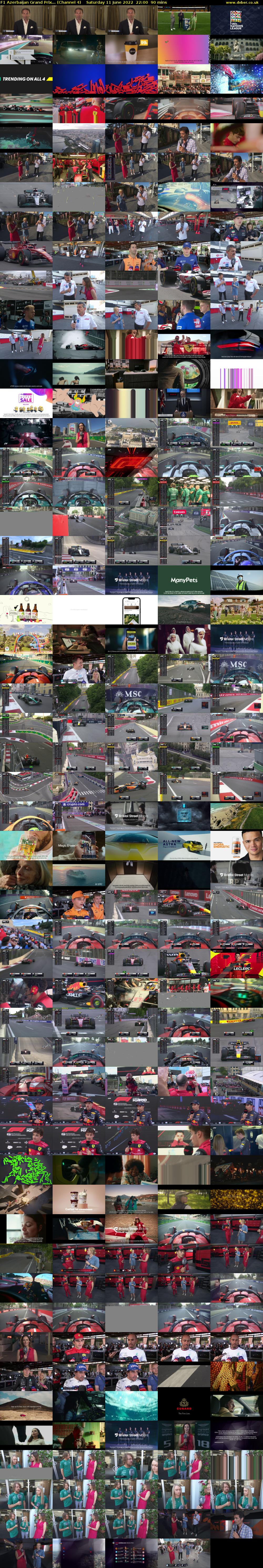 F1 Azerbaijan Grand Prix... (Channel 4) Saturday 11 June 2022 22:00 - 23:30