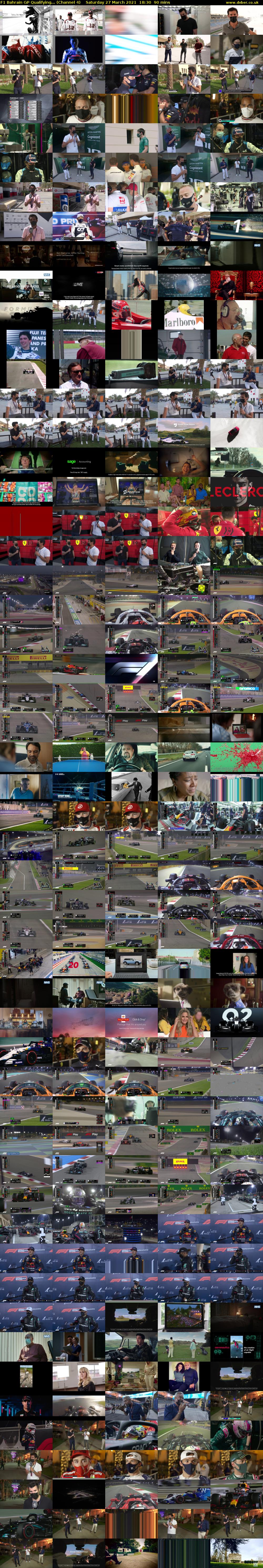 F1 Bahrain GP Qualifying... (Channel 4) Saturday 27 March 2021 18:30 - 20:00