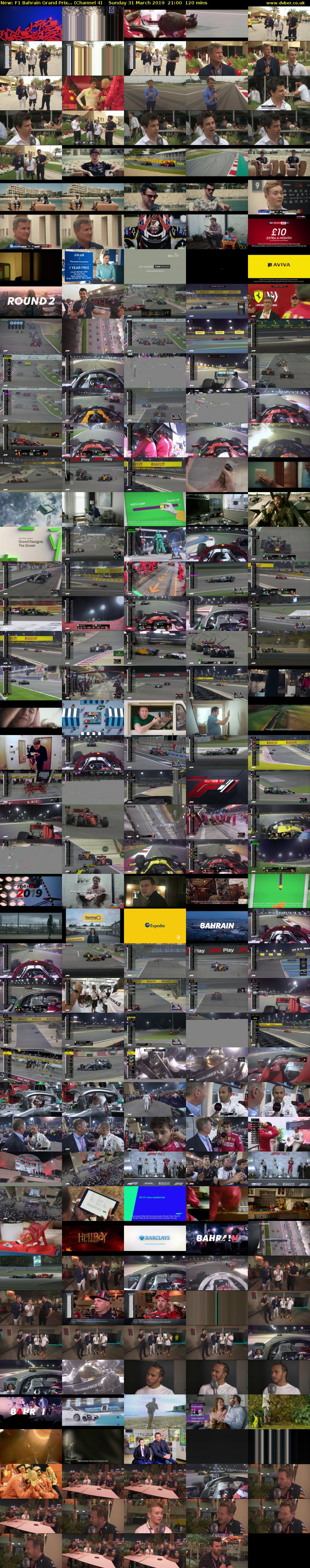 F1 Bahrain Grand Prix... (Channel 4) Sunday 31 March 2019 21:00 - 23:00