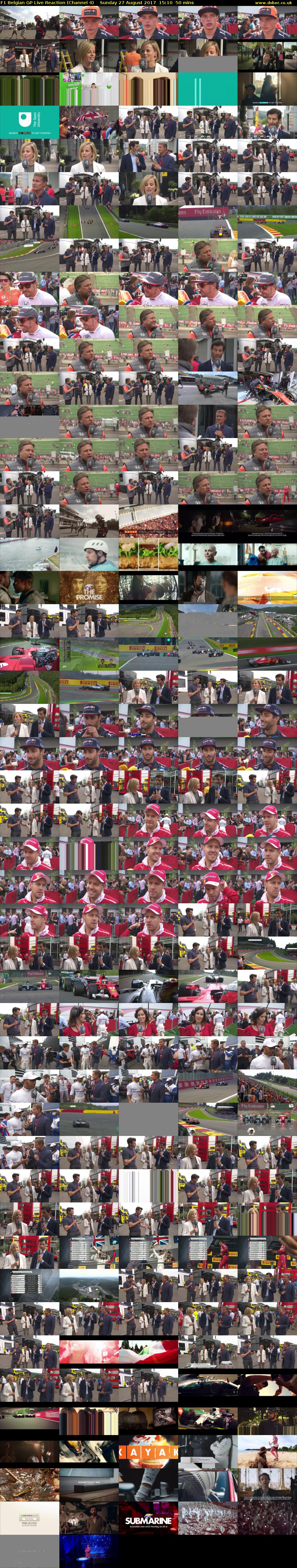 F1 Belgian GP Live Reaction (Channel 4) Sunday 27 August 2017 15:10 - 16:00