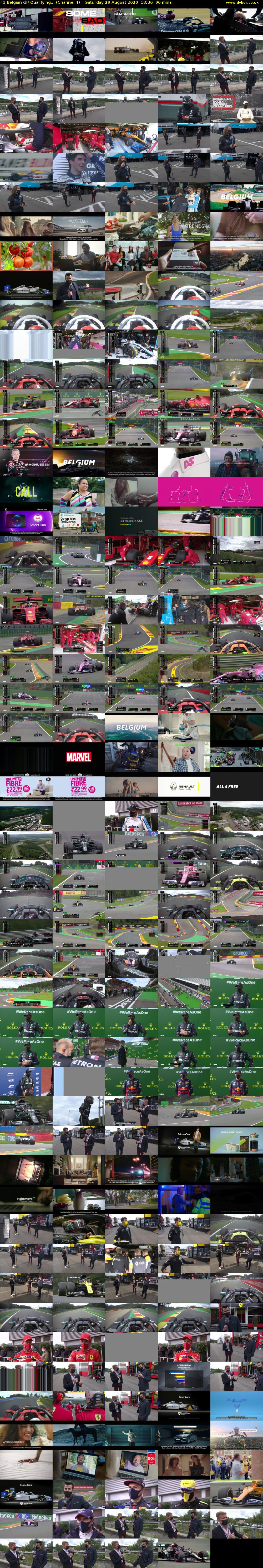 F1 Belgian GP Qualifying... (Channel 4) Saturday 29 August 2020 18:30 - 20:00