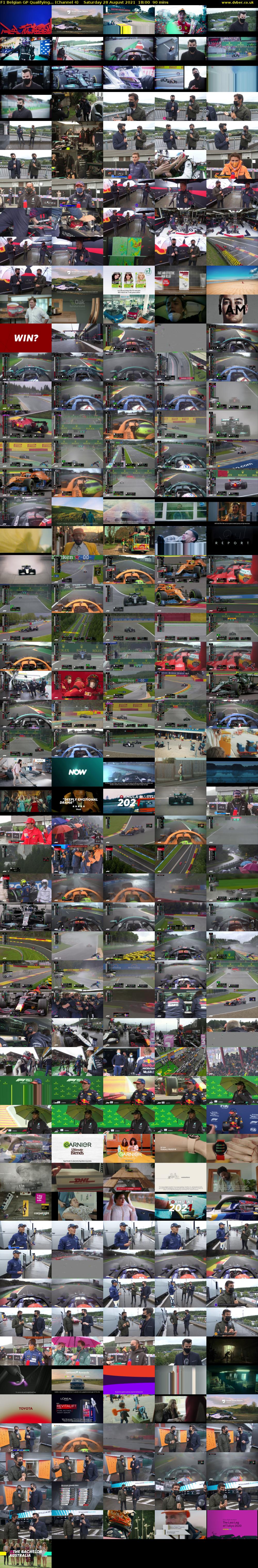 F1 Belgian GP Qualifying... (Channel 4) Saturday 28 August 2021 18:00 - 19:30