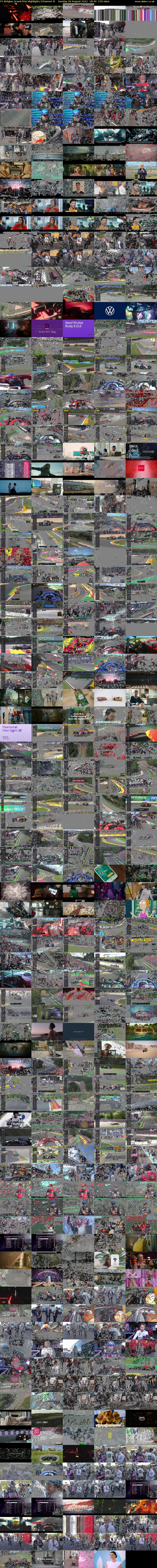 F1 Belgian Grand Prix Highlights (Channel 4) Sunday 28 August 2022 18:30 - 21:00