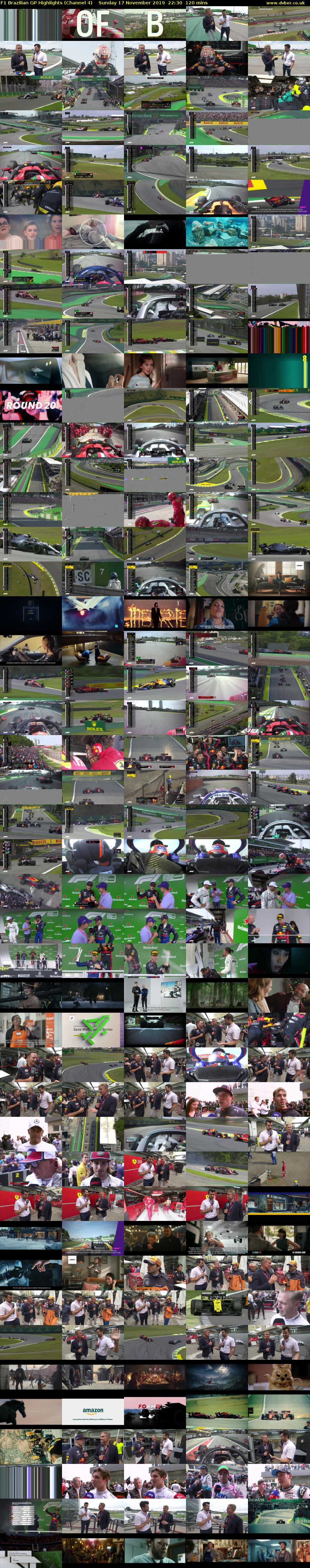 F1 Brazilian GP Highlights (Channel 4) Sunday 17 November 2019 22:30 - 00:30