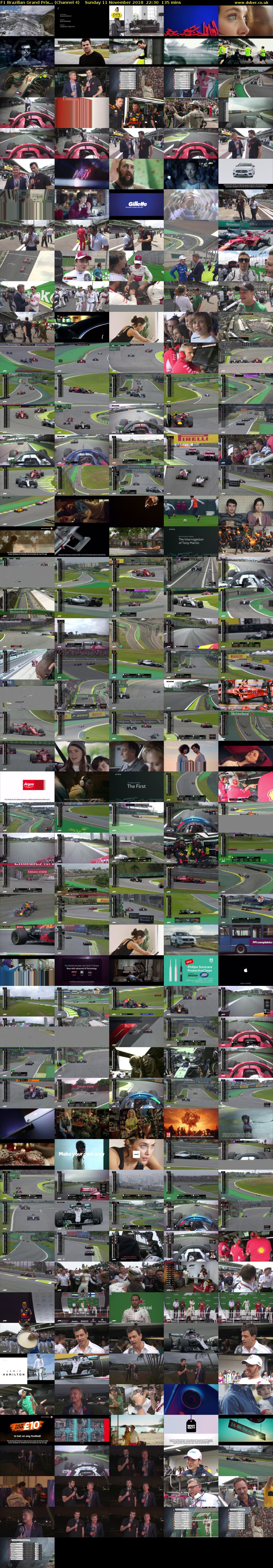 F1 Brazilian Grand Prix... (Channel 4) Sunday 11 November 2018 22:30 - 00:45