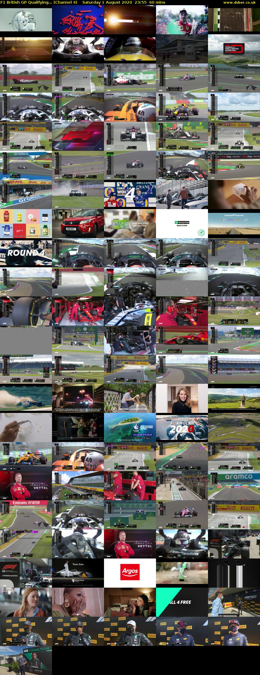 F1 British GP Qualifying... (Channel 4) Saturday 1 August 2020 23:55 - 00:55