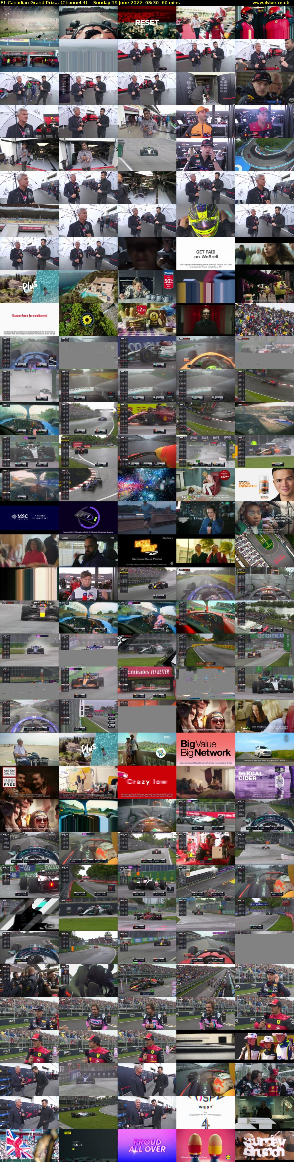 F1 Canadian Grand Prix... (Channel 4) Sunday 19 June 2022 08:30 - 09:30