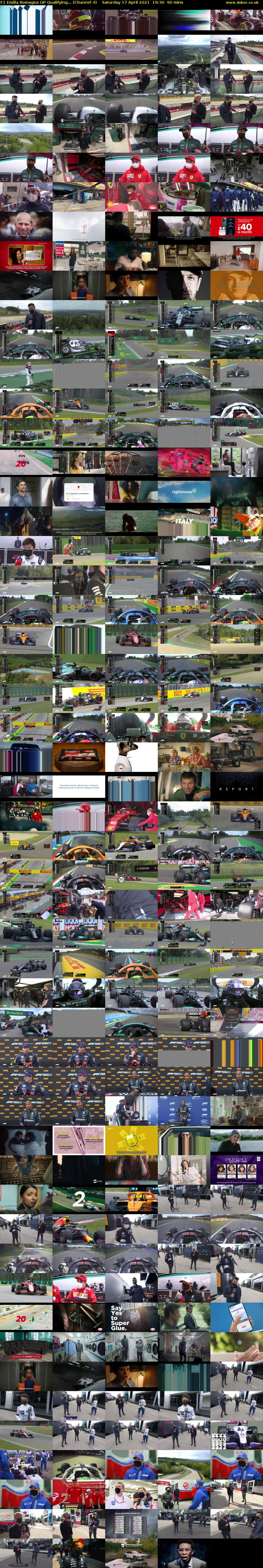 F1 Emilia Romagna GP Qualifying... (Channel 4) Saturday 17 April 2021 19:30 - 21:00