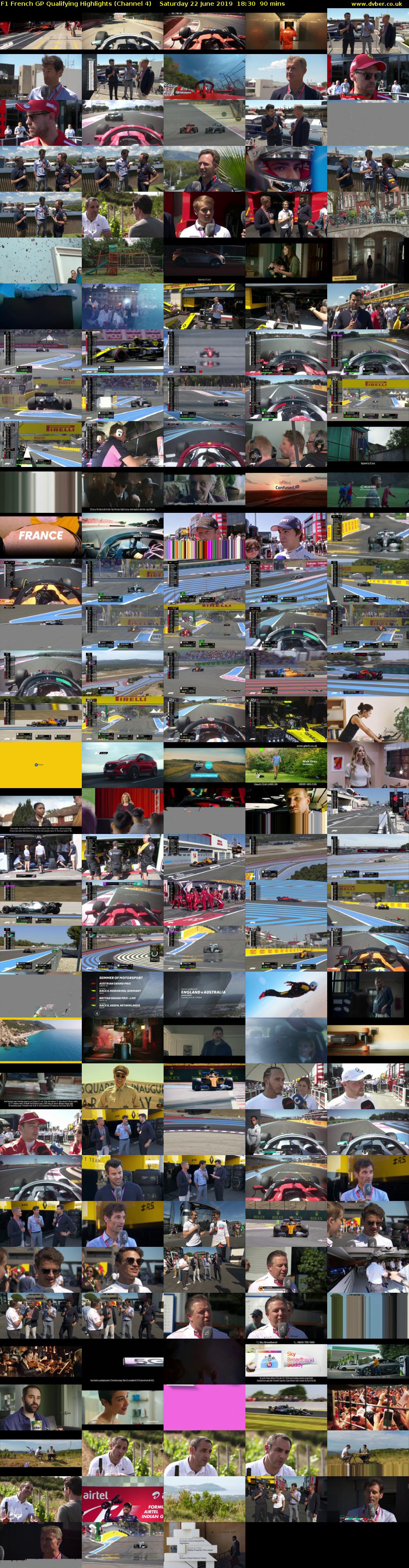 F1 French GP Qualifying Highlights (Channel 4) Saturday 22 June 2019 18:30 - 20:00
