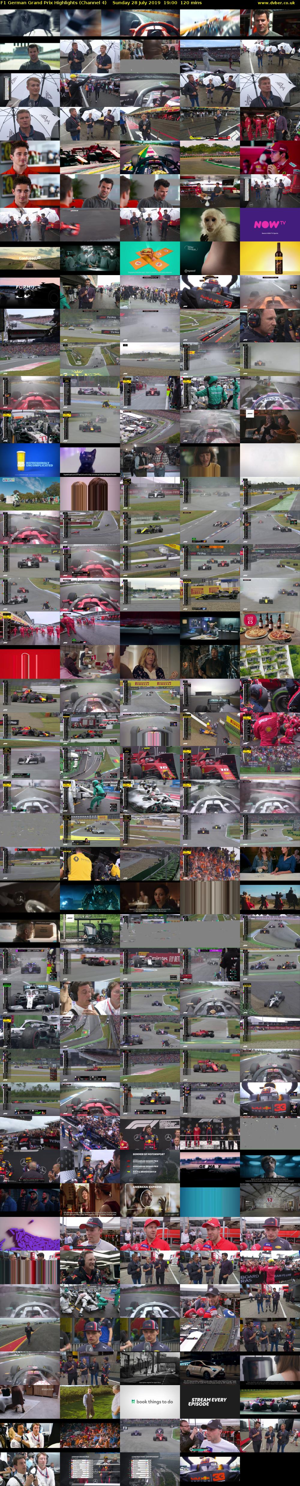 F1 German Grand Prix Highlights (Channel 4) Sunday 28 July 2019 19:00 - 21:00