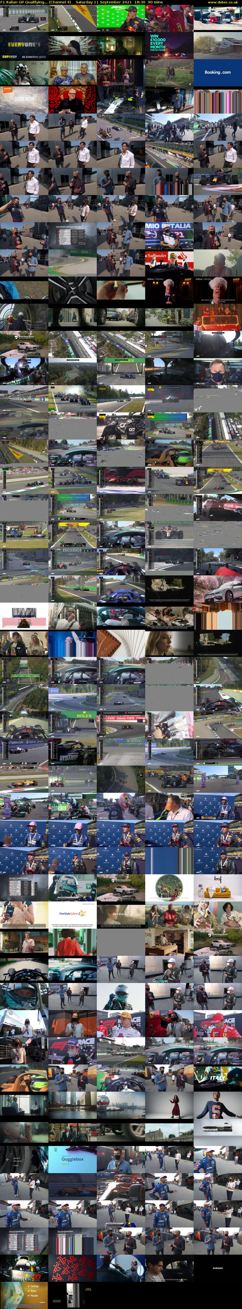 F1 Italian GP Qualifying... (Channel 4) Saturday 11 September 2021 18:30 - 20:00