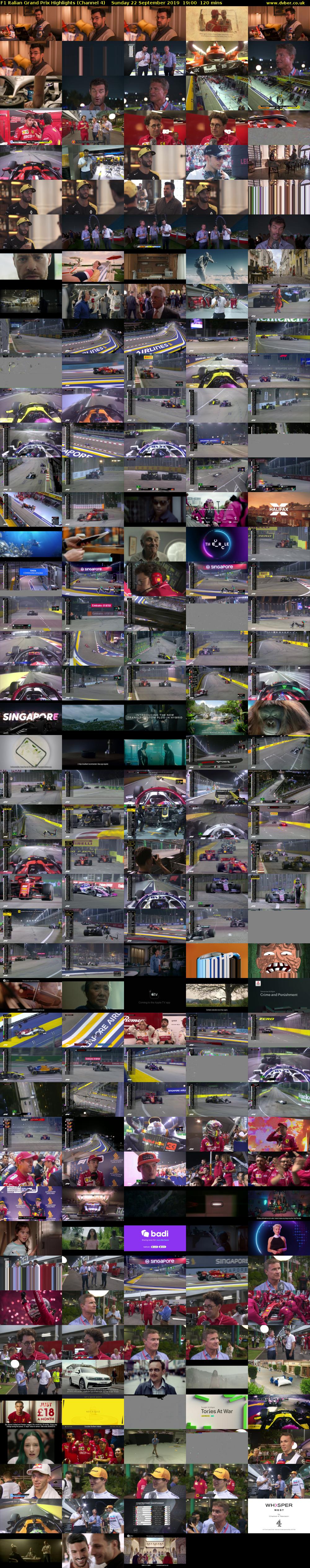F1 Italian Grand Prix Highlights (Channel 4) Sunday 22 September 2019 19:00 - 21:00