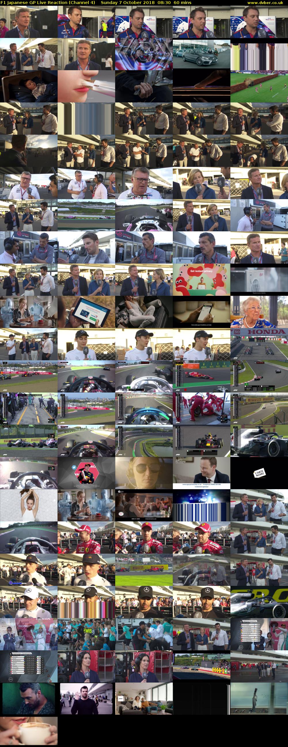 F1 Japanese GP Live Reaction (Channel 4) Sunday 7 October 2018 08:30 - 09:30