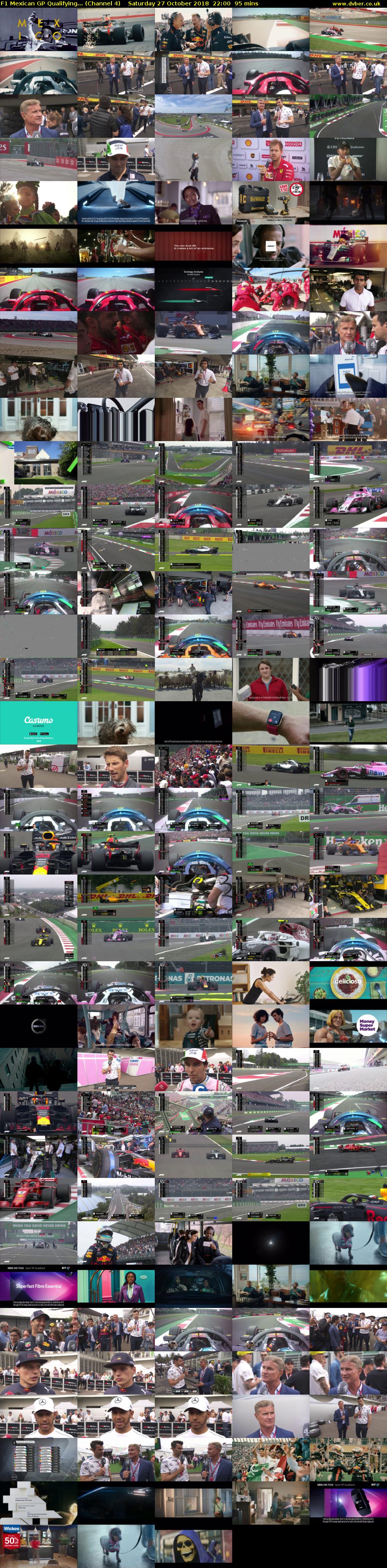 F1 Mexican GP Qualifying... (Channel 4) Saturday 27 October 2018 22:00 - 23:35