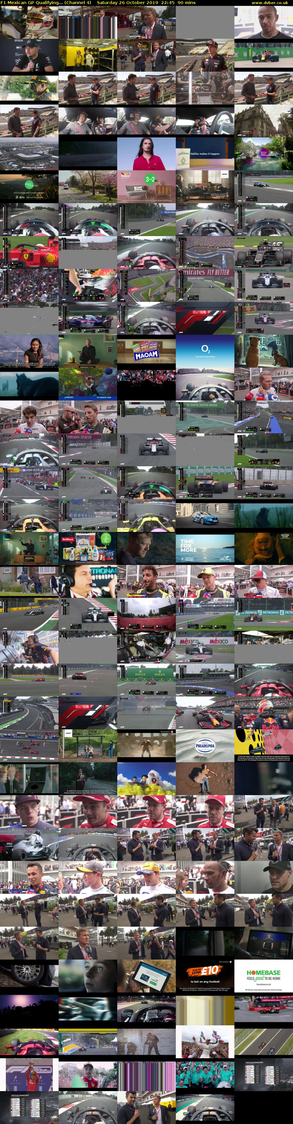 F1 Mexican GP Qualifying... (Channel 4) Saturday 26 October 2019 22:45 - 00:15