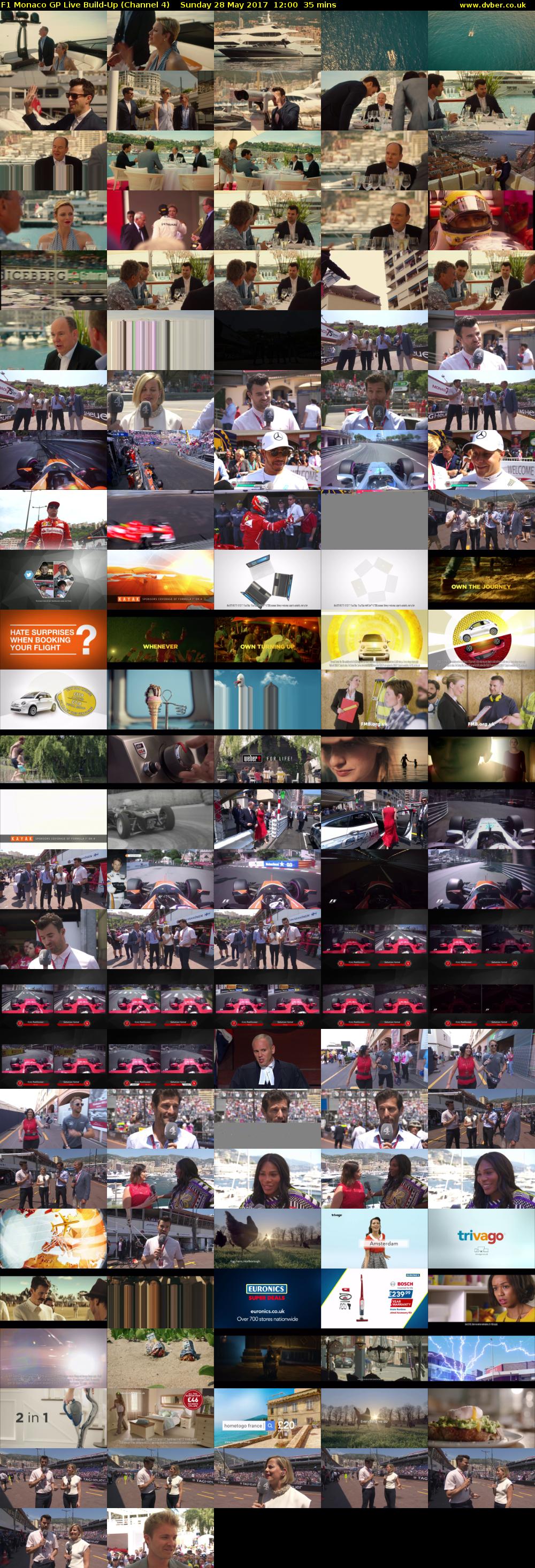 F1 Monaco GP Live Build-Up (Channel 4) Sunday 28 May 2017 12:00 - 12:35