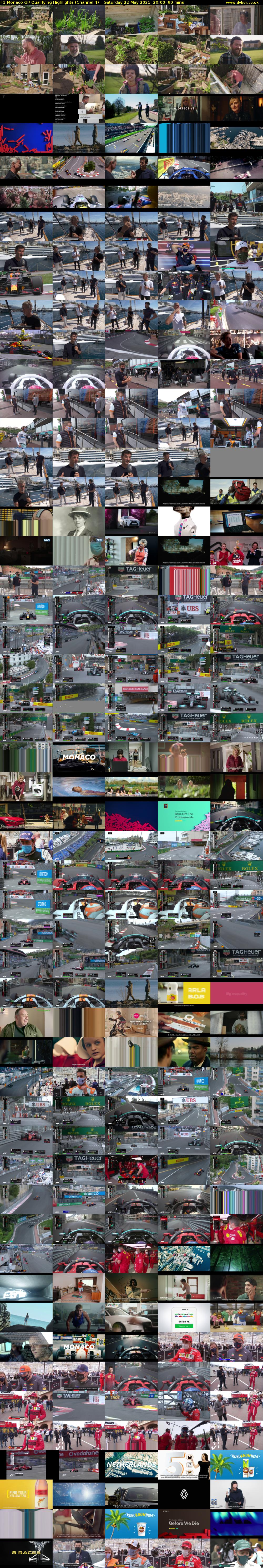 F1 Monaco GP Qualifying Highlights (Channel 4) Saturday 22 May 2021 20:00 - 21:30
