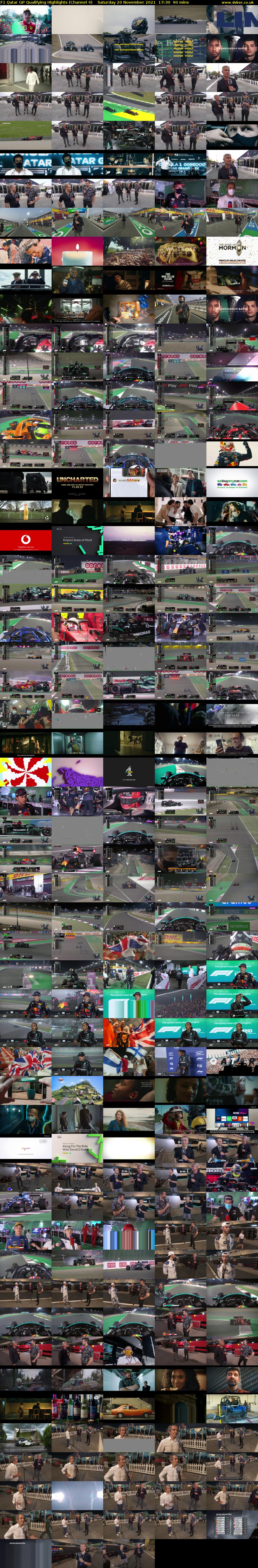F1 Qatar GP Qualifying Highlights (Channel 4) Saturday 20 November 2021 17:30 - 19:00