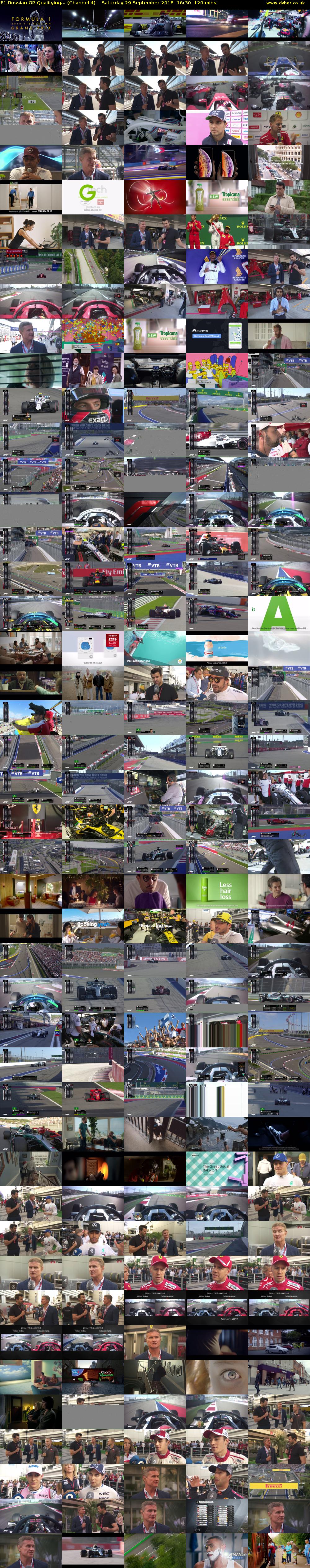 F1 Russian GP Qualifying... (Channel 4) Saturday 29 September 2018 16:30 - 18:30