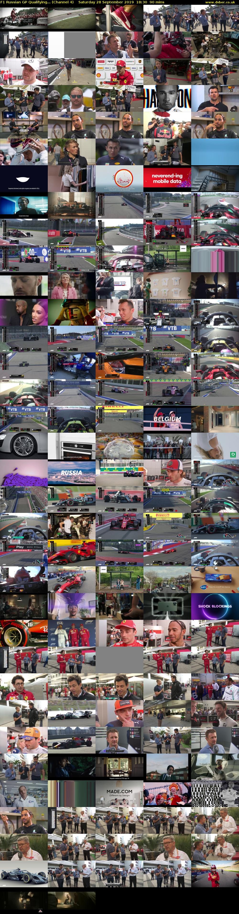 F1 Russian GP Qualifying... (Channel 4) Saturday 28 September 2019 18:30 - 20:00