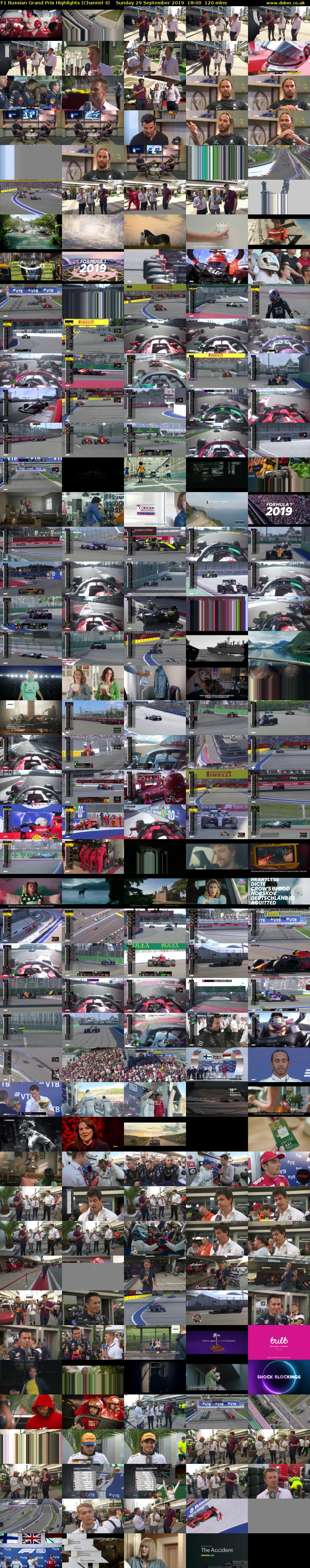 F1 Russian Grand Prix Highlights (Channel 4) Sunday 29 September 2019 18:00 - 20:00