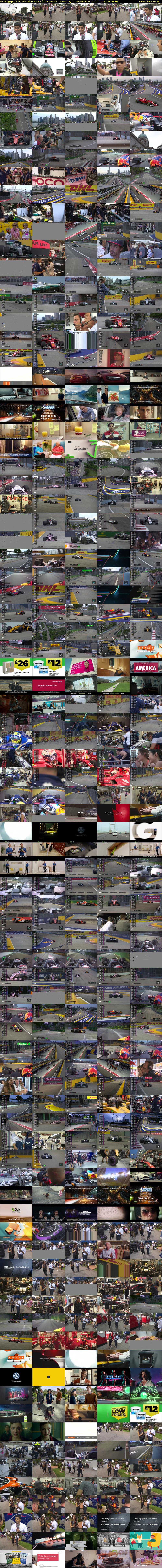 F1 Singapore GP Practice 3 Live (Channel 4) Saturday 16 September 2017 10:55 - 12:25