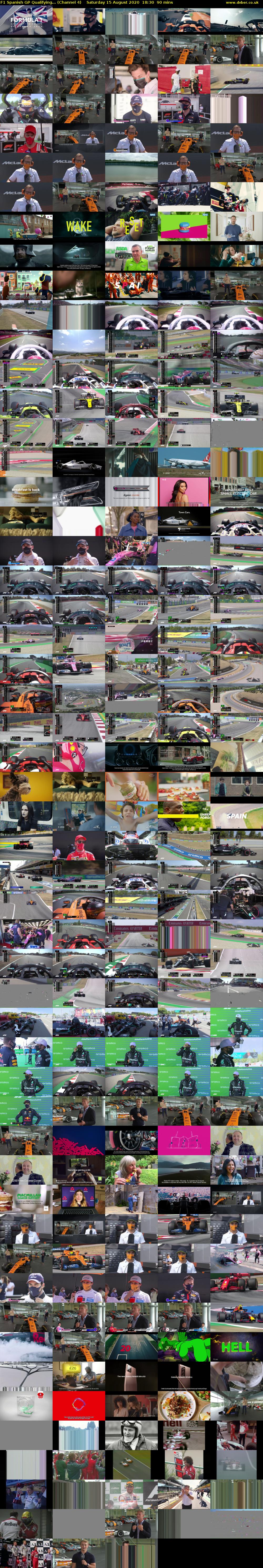 F1 Spanish GP Qualifying... (Channel 4) Saturday 15 August 2020 18:30 - 20:00