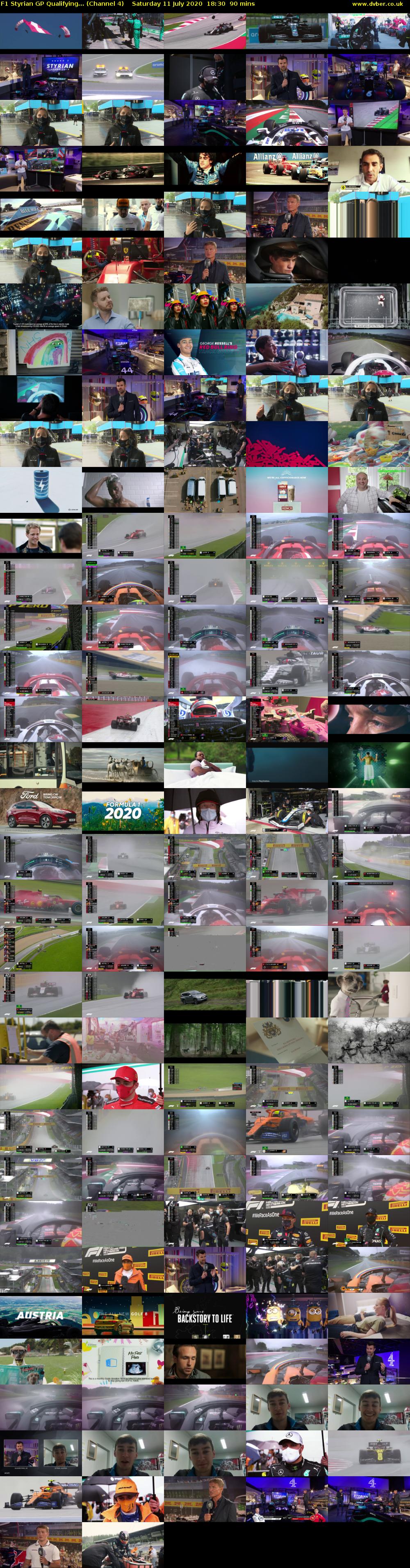 F1 Styrian GP Qualifying... (Channel 4) Saturday 11 July 2020 18:30 - 20:00