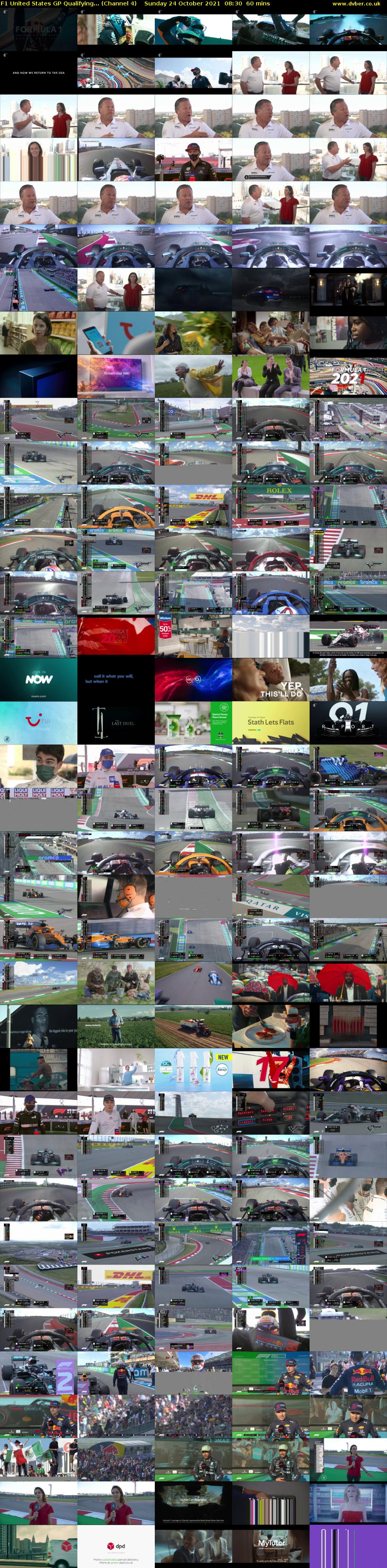 F1 United States GP Qualifying... (Channel 4) Sunday 24 October 2021 08:30 - 09:30