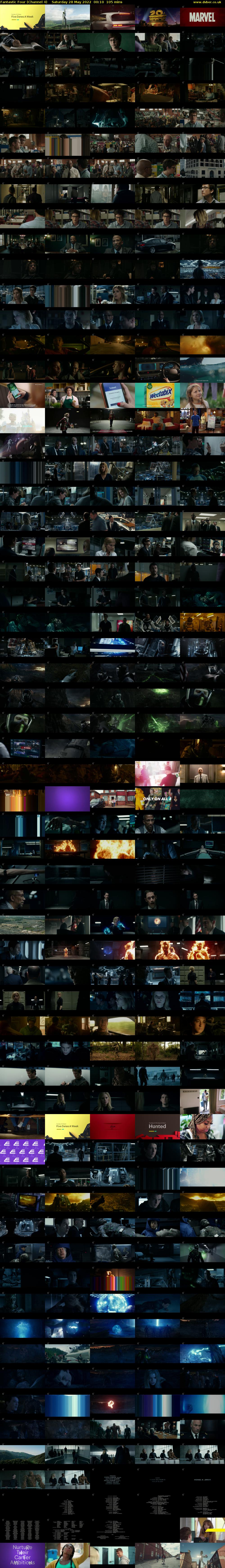 Fantastic Four (Channel 4) Saturday 28 May 2022 00:10 - 01:55