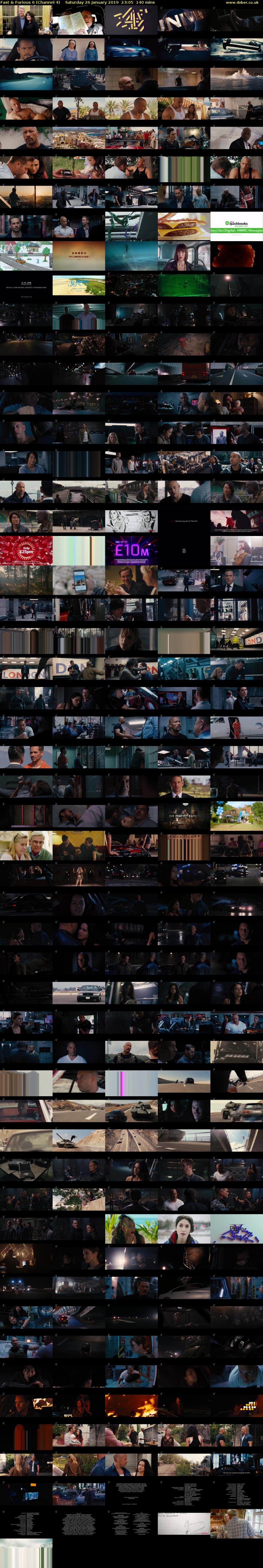 Fast & Furious 6 (Channel 4) Saturday 26 January 2019 23:05 - 01:25