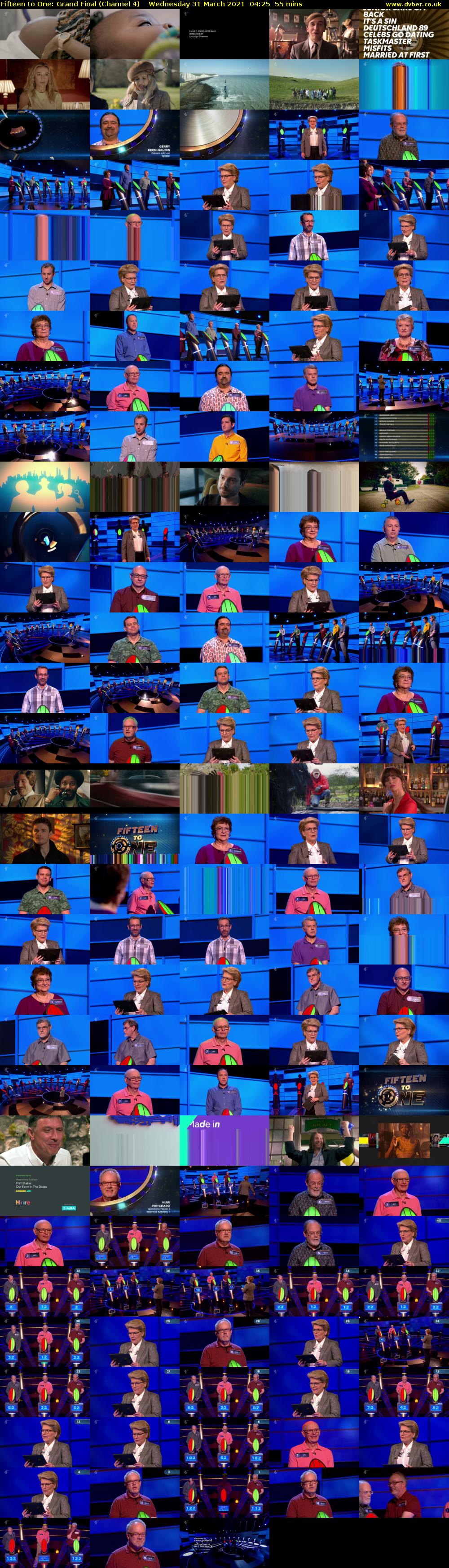 Fifteen to One: Grand Final (Channel 4) Wednesday 31 March 2021 04:25 - 05:20