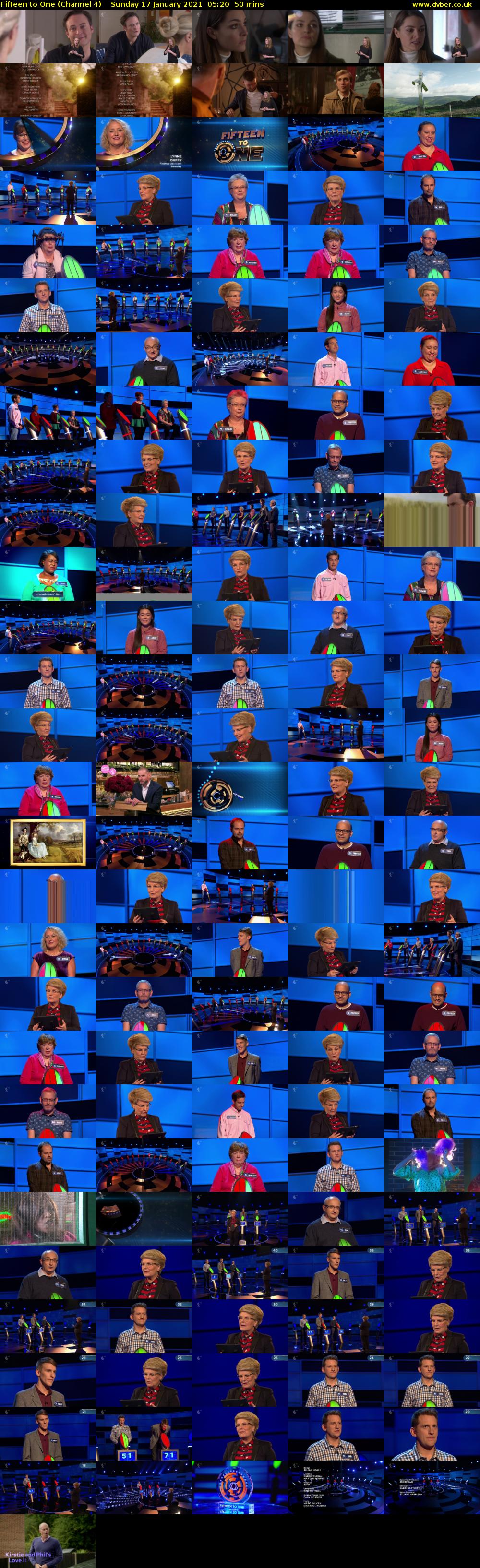 Fifteen to One (Channel 4) Sunday 17 January 2021 05:20 - 06:10