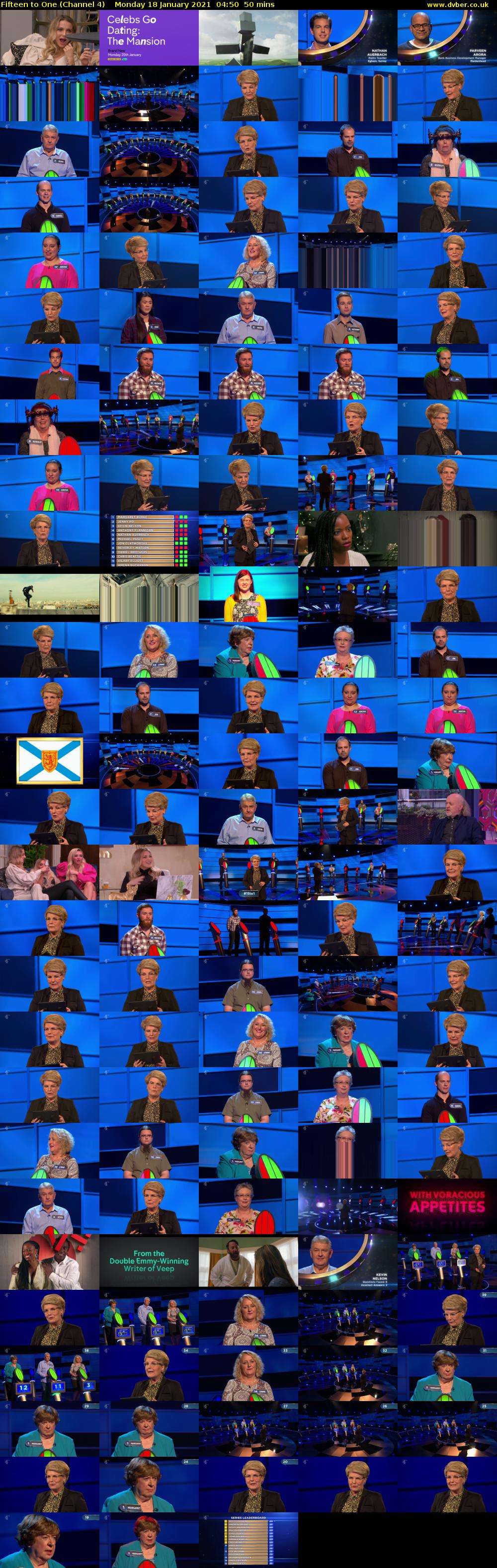 Fifteen to One (Channel 4) Monday 18 January 2021 04:50 - 05:40