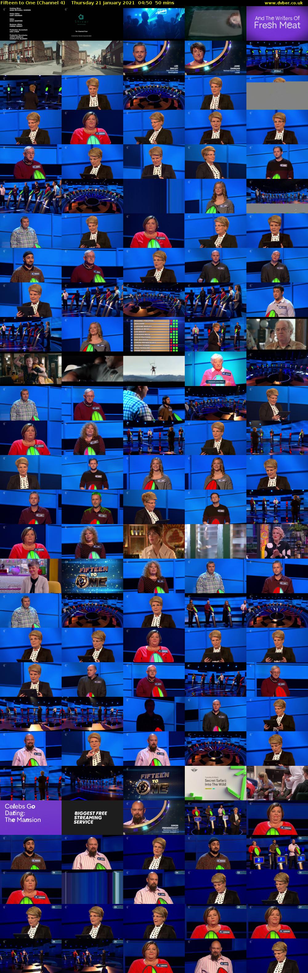 Fifteen to One (Channel 4) Thursday 21 January 2021 04:50 - 05:40