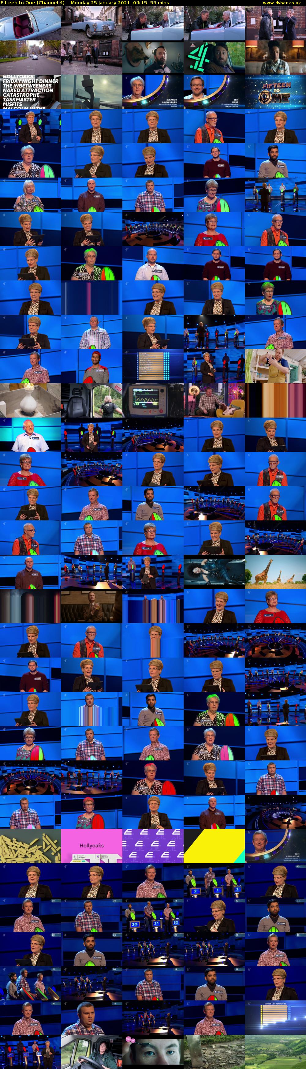 Fifteen to One (Channel 4) Monday 25 January 2021 04:15 - 05:10