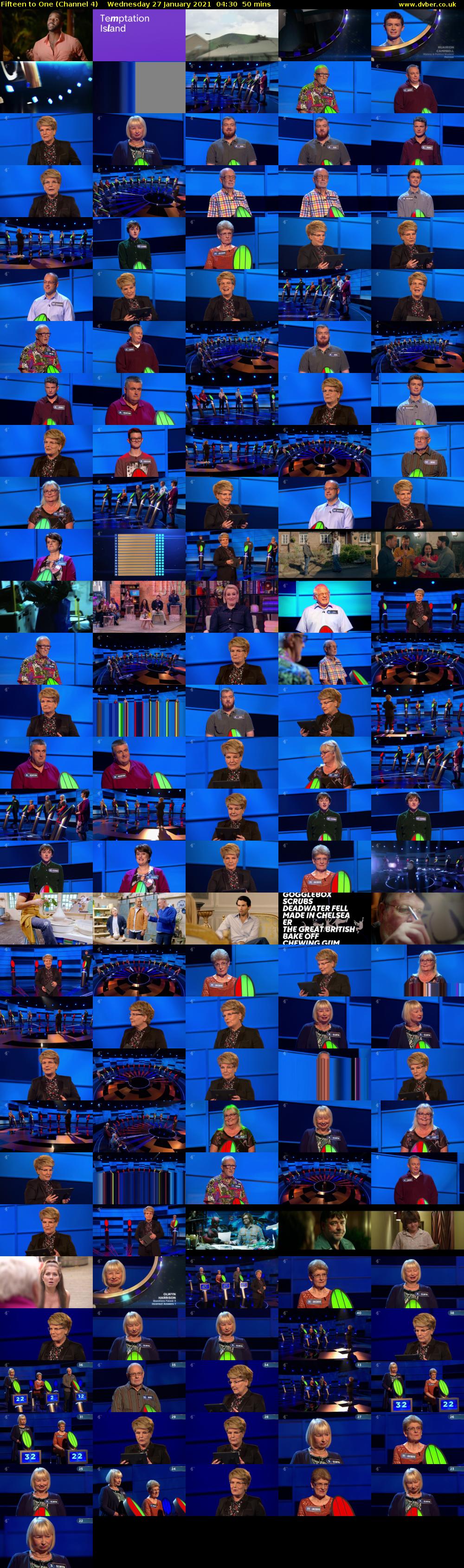 Fifteen to One (Channel 4) Wednesday 27 January 2021 04:30 - 05:20