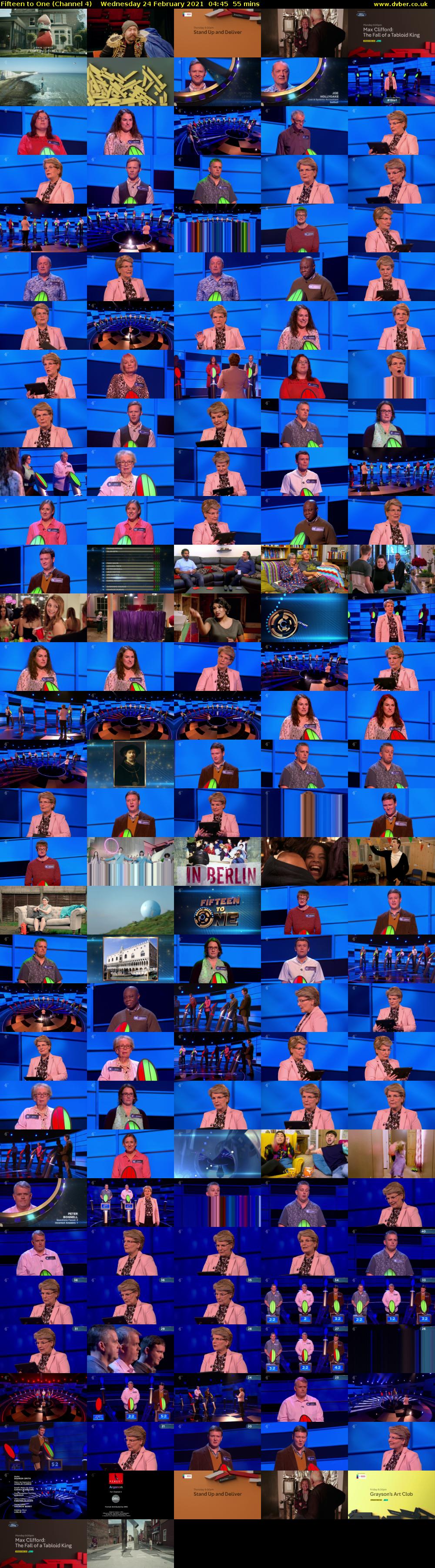 Fifteen to One (Channel 4) Wednesday 24 February 2021 04:45 - 05:40