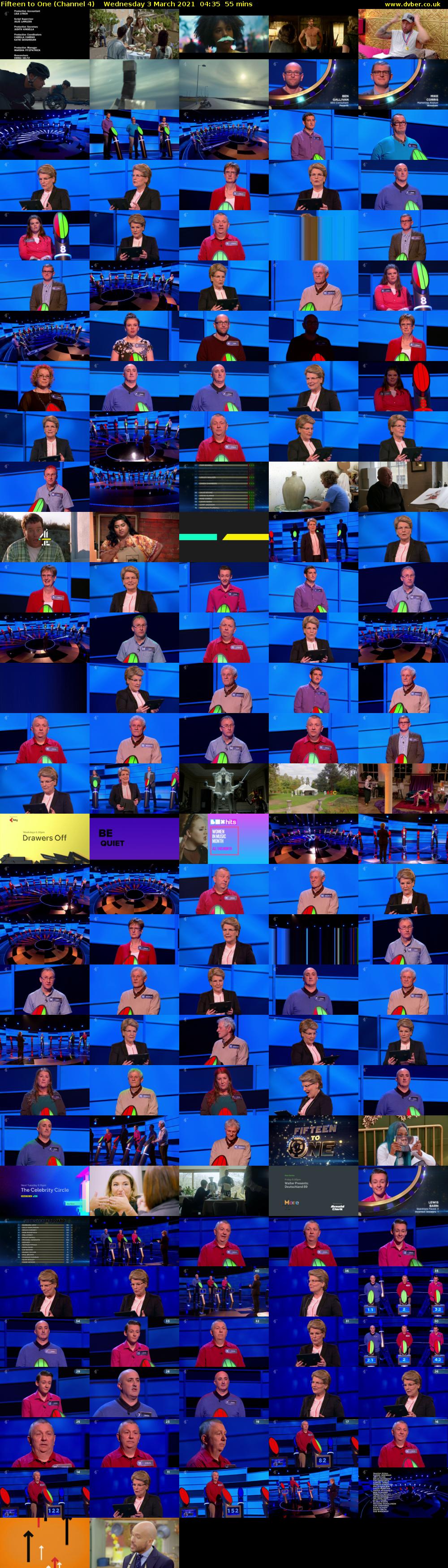 Fifteen to One (Channel 4) Wednesday 3 March 2021 04:35 - 05:30