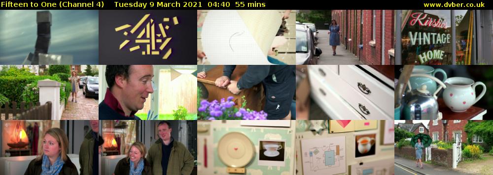 Fifteen to One (Channel 4) Tuesday 9 March 2021 04:40 - 05:35