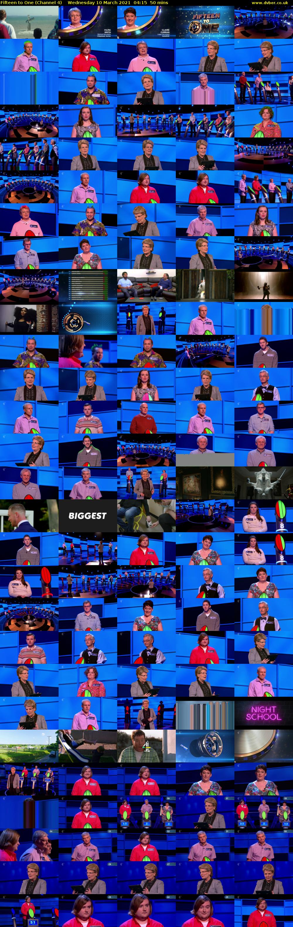 Fifteen to One (Channel 4) Wednesday 10 March 2021 04:15 - 05:05