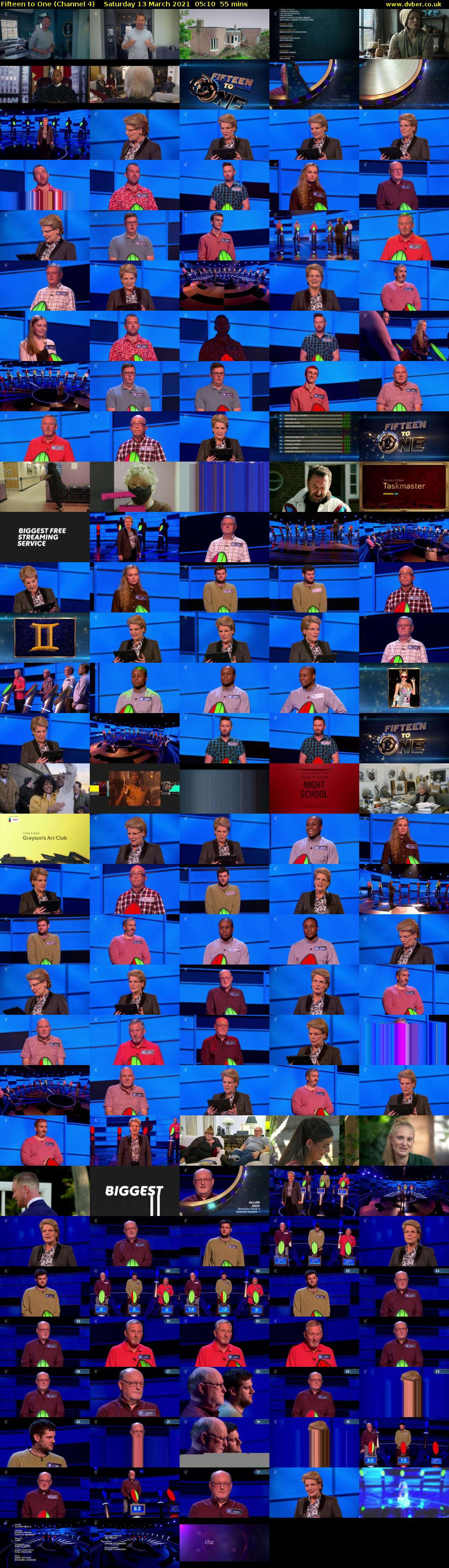 Fifteen to One (Channel 4) Saturday 13 March 2021 05:10 - 06:05