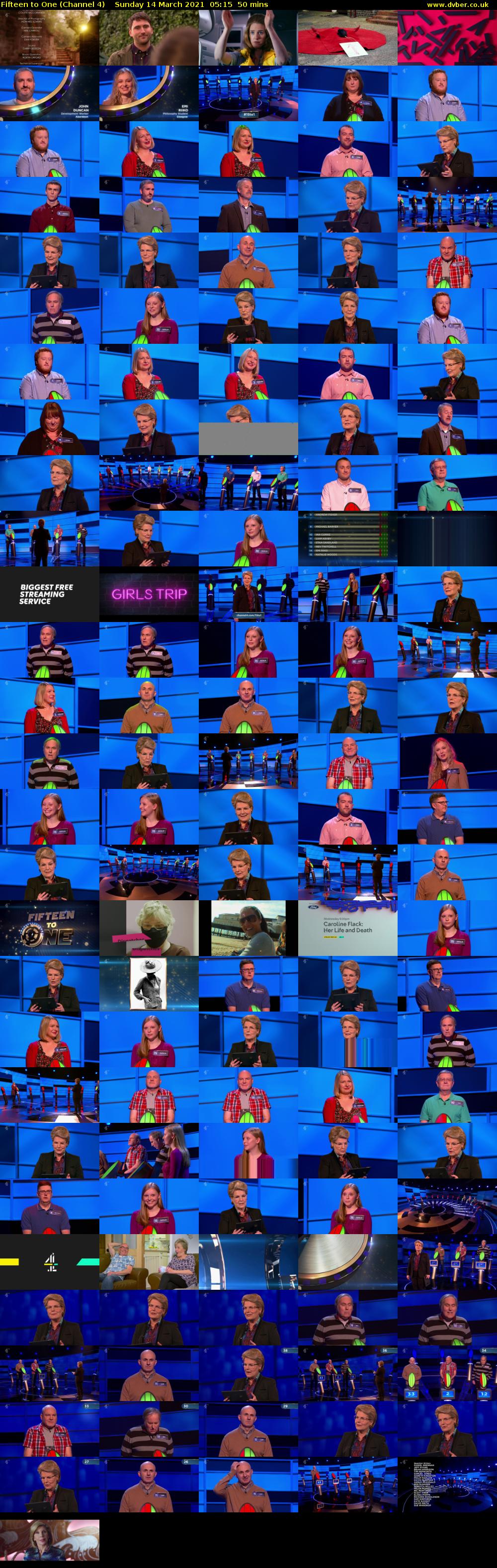 Fifteen to One (Channel 4) Sunday 14 March 2021 05:15 - 06:05