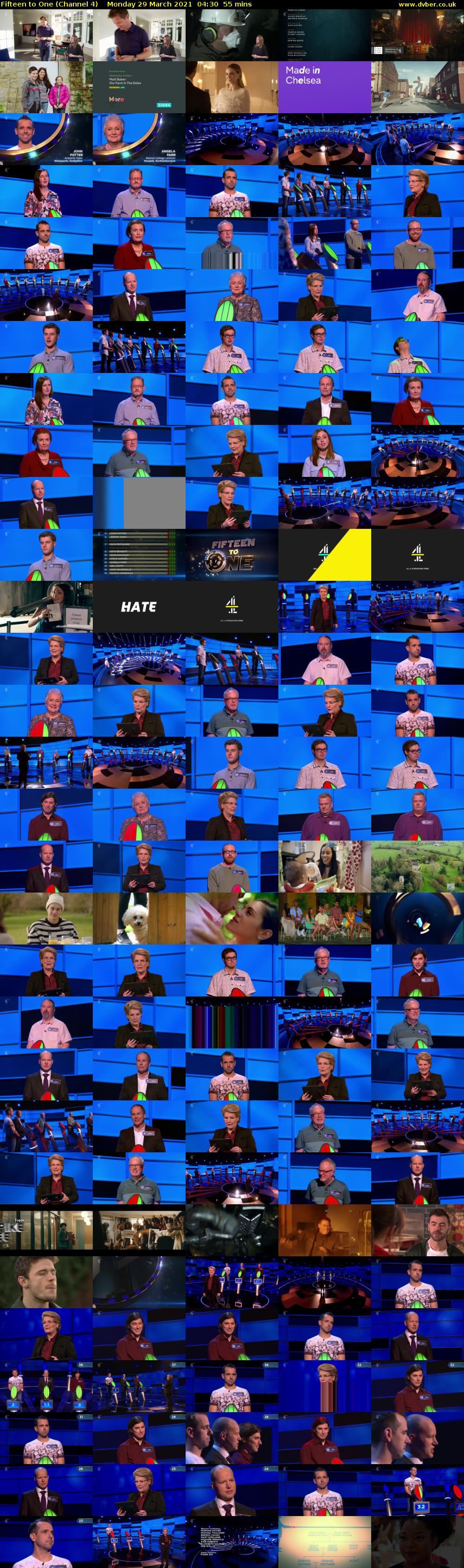 Fifteen to One (Channel 4) Monday 29 March 2021 04:30 - 05:25