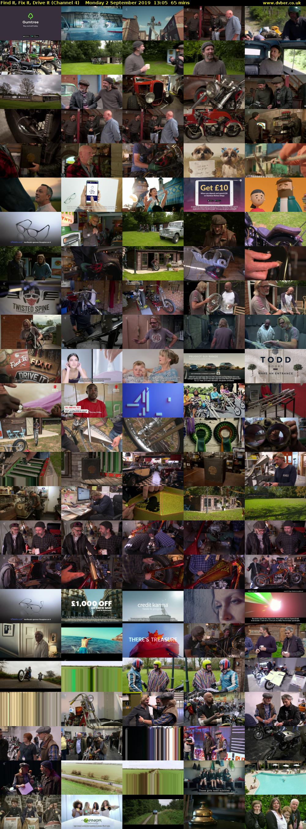 Find It, Fix It, Drive It (Channel 4) Monday 2 September 2019 13:05 - 14:10